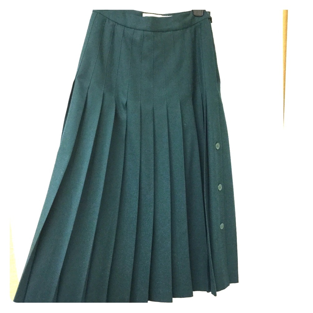 Pure Virgin Wool Pleated Skirt 8